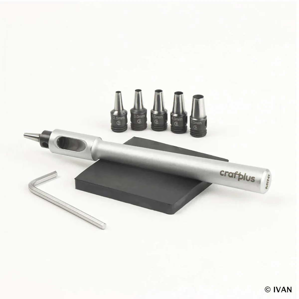 Ensemble de 6 emporte-pièces ronds à frapper interchangeables - Craftplus 3280 - Image 4