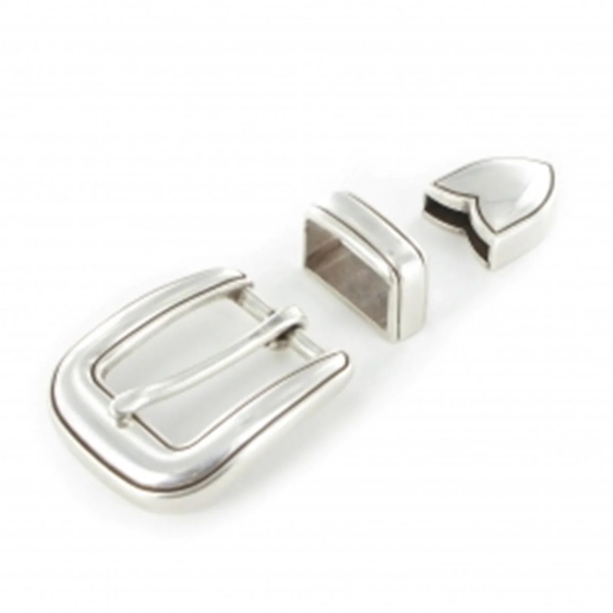 Boucle de ceinture NOE - ARGENT VIEILLI - 20mm - Image 3