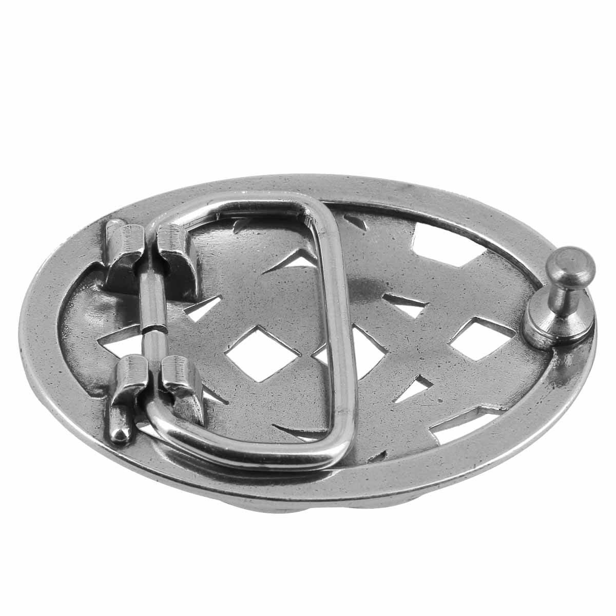 Boucle de ceinturon noeud celtique - ODA - ARGENT VIEILLI - 25 mm - Image 3