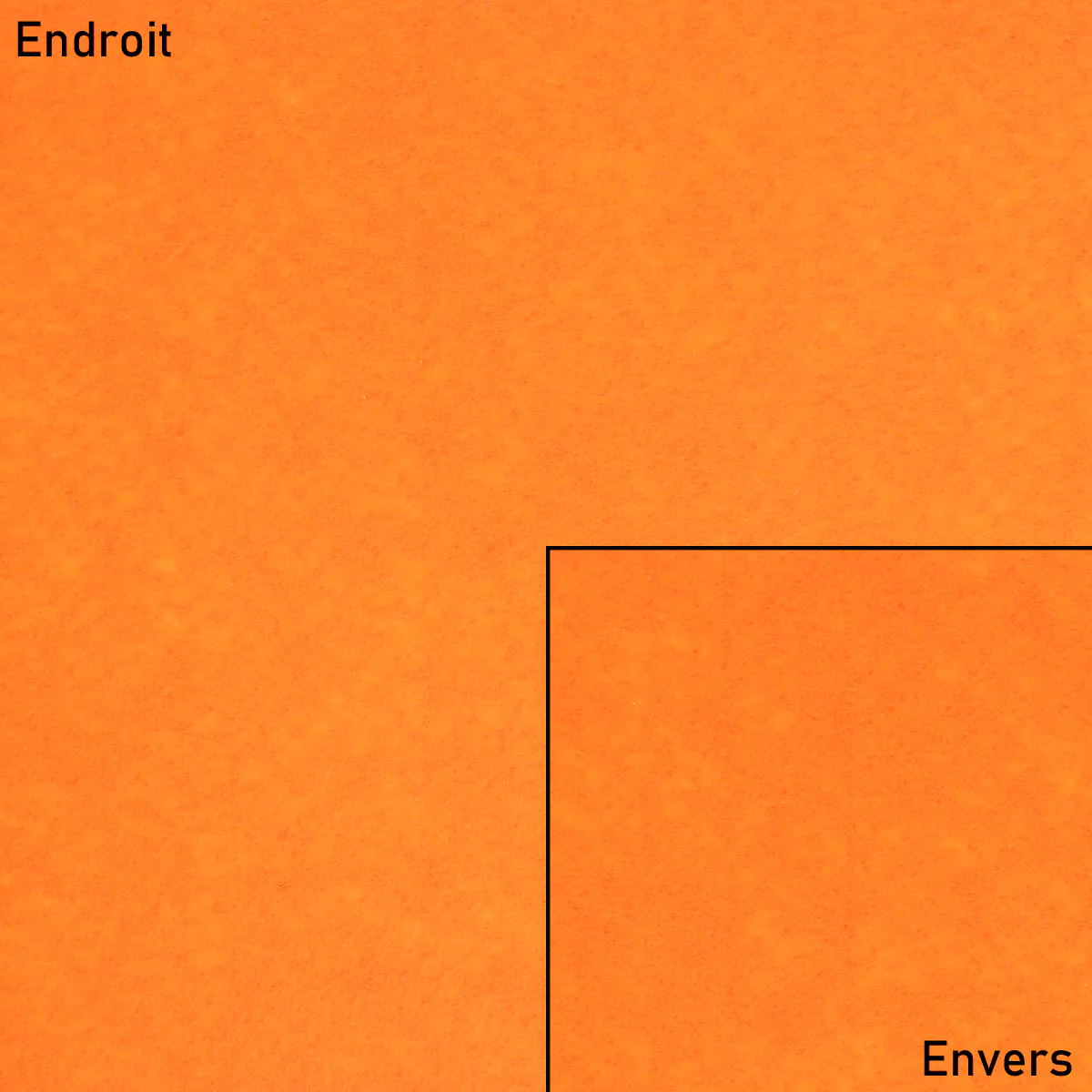 Coupon de tissu feutrine - ORANGE - Ép 1mm - 0,50x1,85m - Image 3