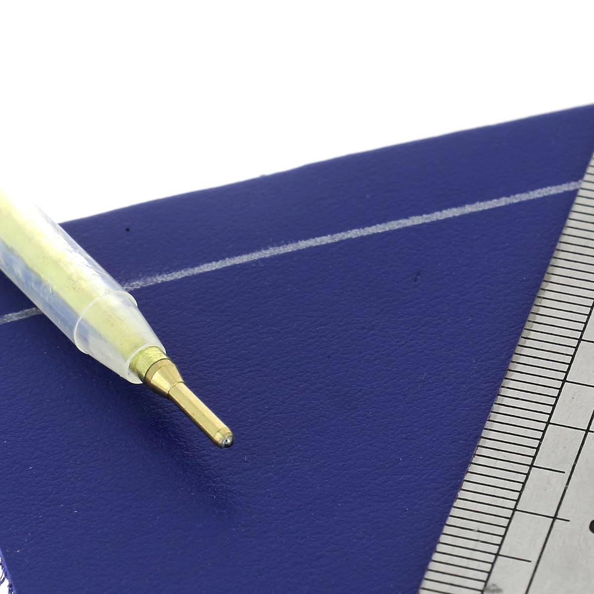 Porte mine argent effaçable pour marquage sur cuir - Image 3