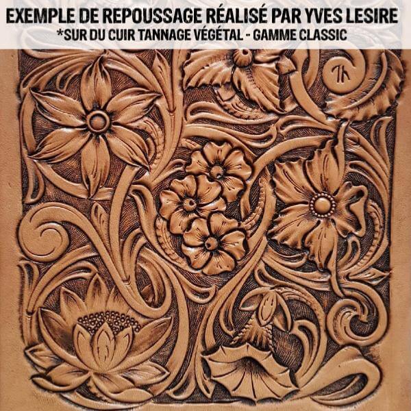 Morceau de cuir de collet tannage végétal NATUREL - CLASSIC - Image 8