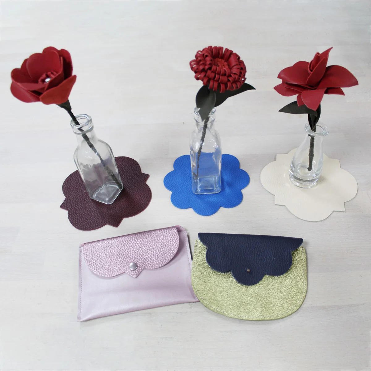 Découpe en cuir FLEURS à 8 pétales - Image 3