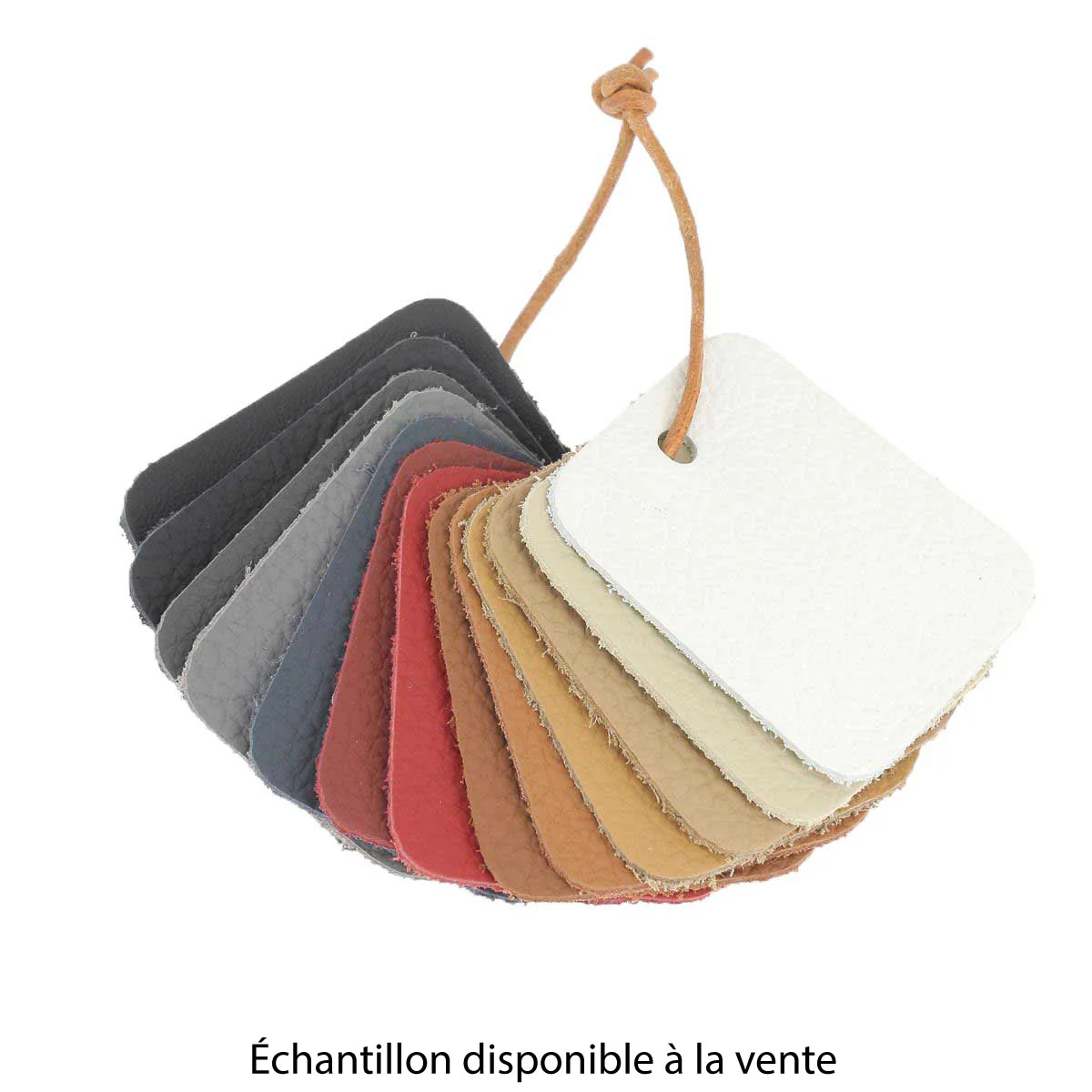 Peau de cuir automobile grainé - ROUGE - Image 4