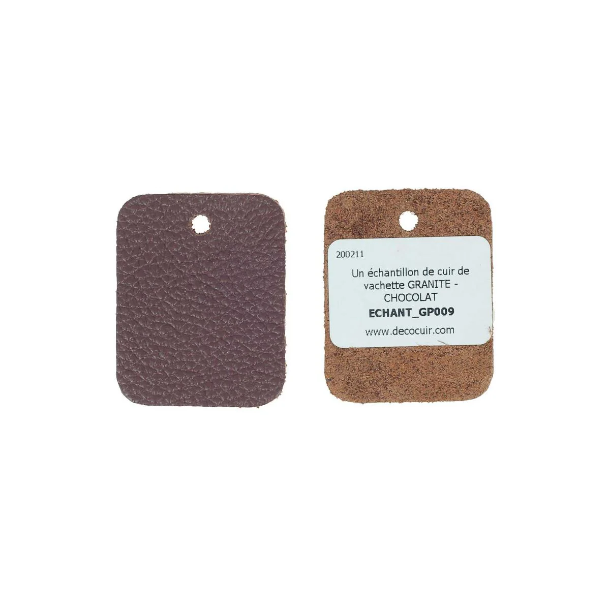 Un échantillon de cuir de vachette GRANITE - Image 10