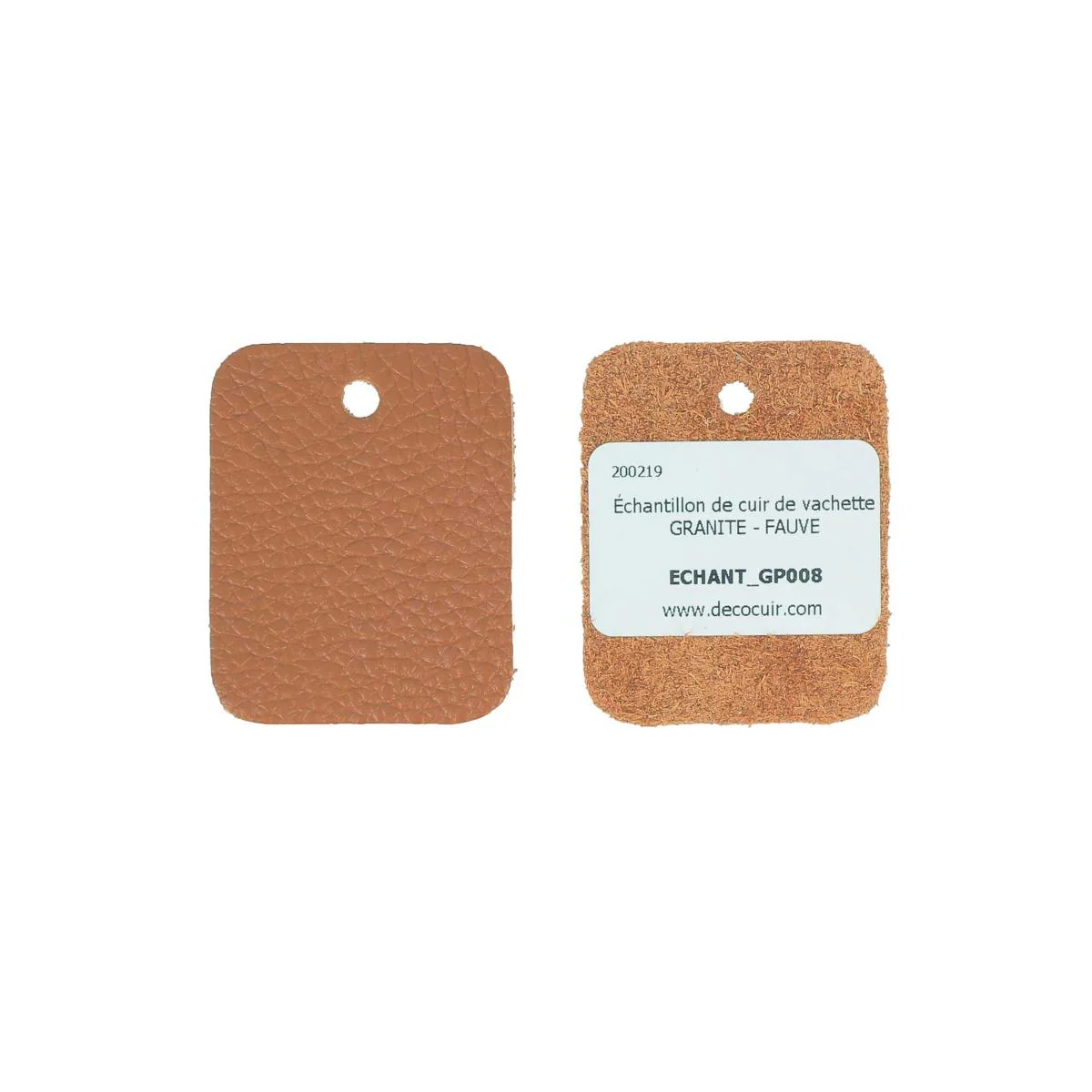 Un échantillon de cuir de vachette GRANITE - Image 12