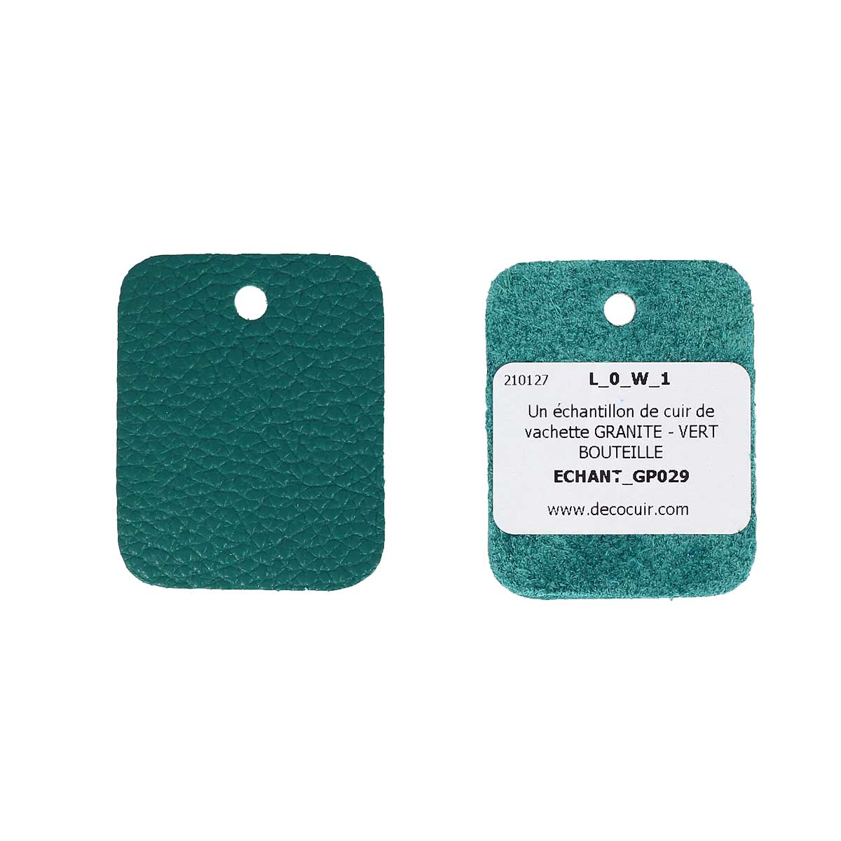 Un échantillon de cuir de vachette GRANITE - Image 26