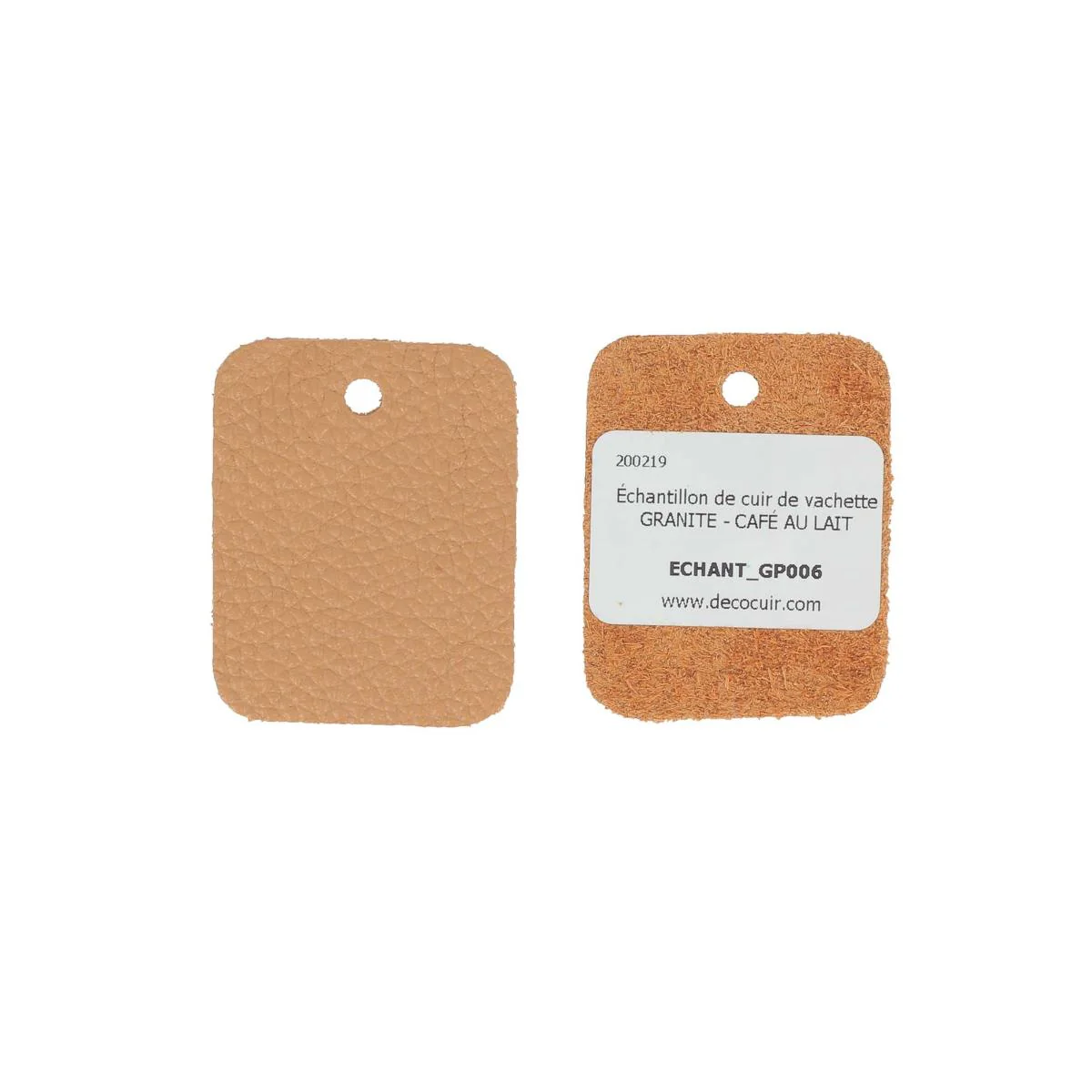 Un échantillon de cuir de vachette GRANITE - Image 8