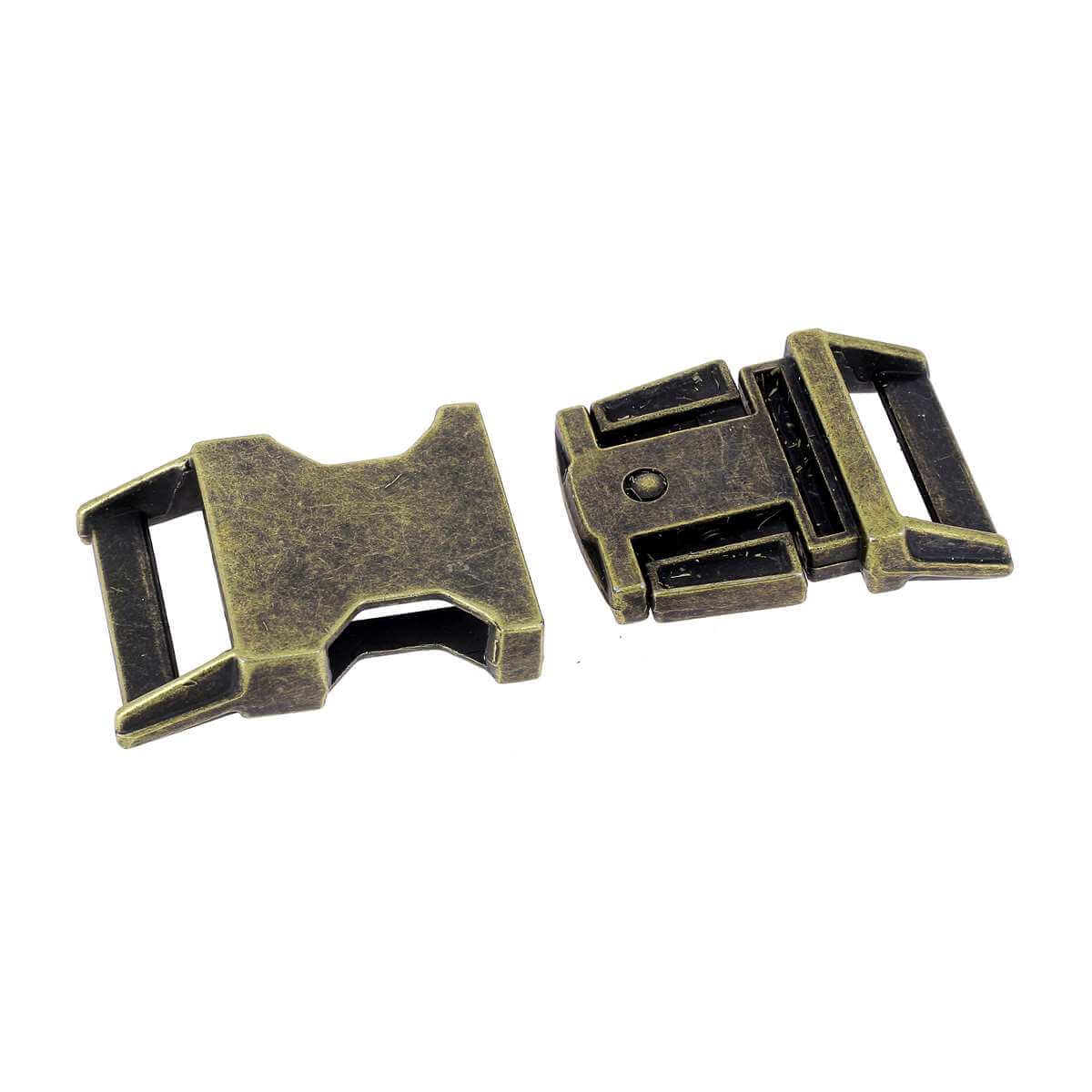 Fermeture clip - LAITON VIEILLI - Image 4