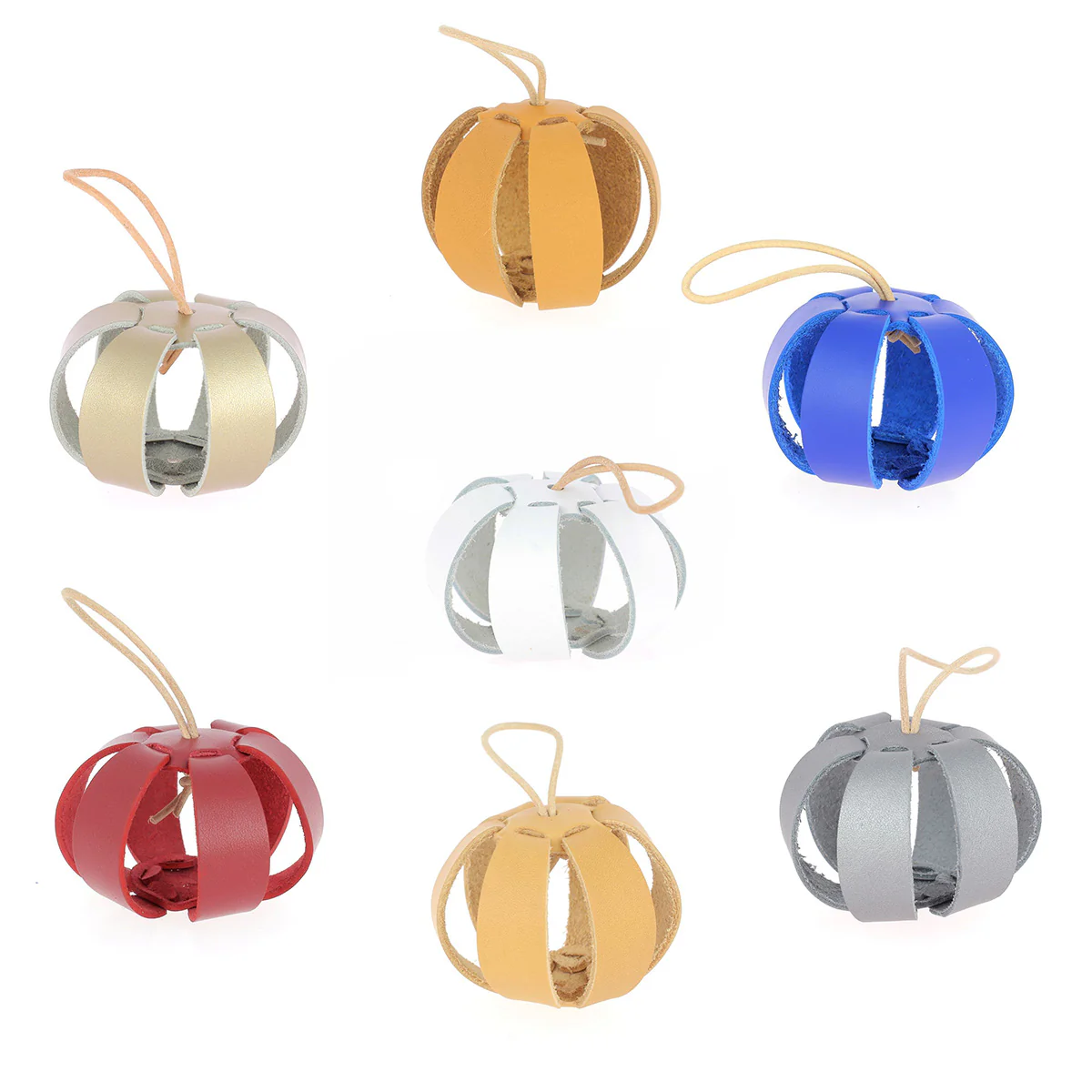 Kit DIY - Boule de noël en cuir à assembler - ARGENT - Image 5