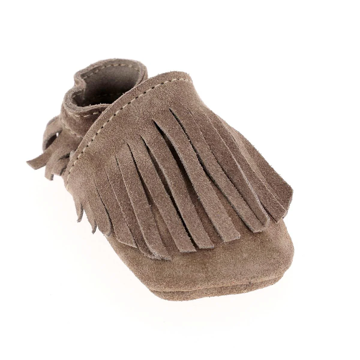 Kit DIY Chaussons en cuir pour bébé avec Franges - Image 3