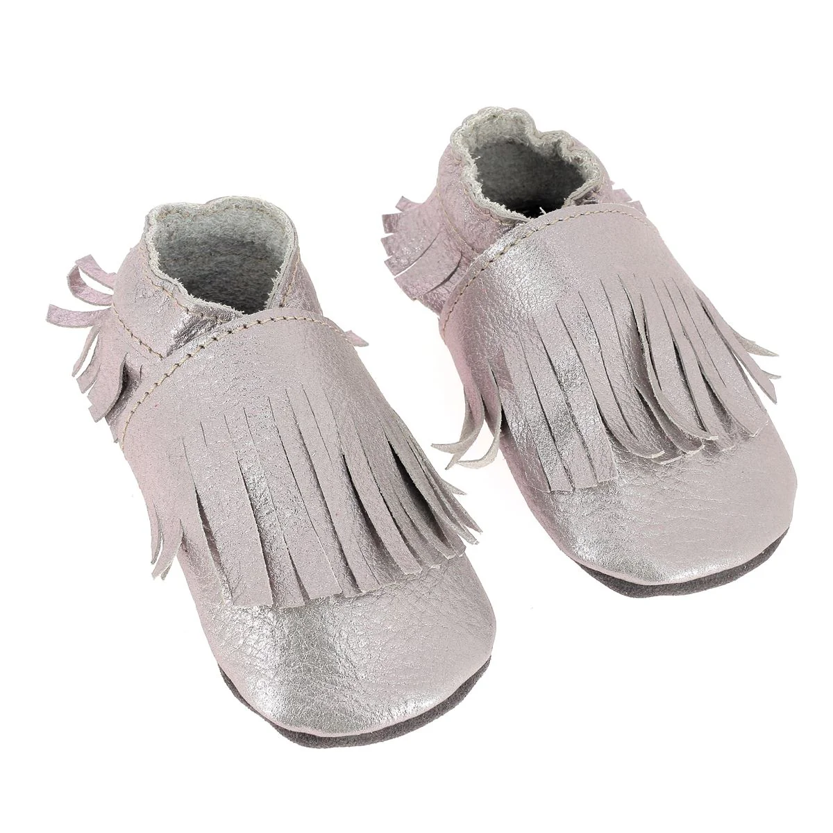Kit DIY Chaussons en cuir pour bébé avec Franges - Image 7