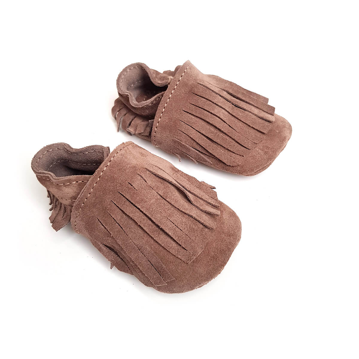 Kit DIY Chaussons en cuir pour bébé avec Franges - Image 8