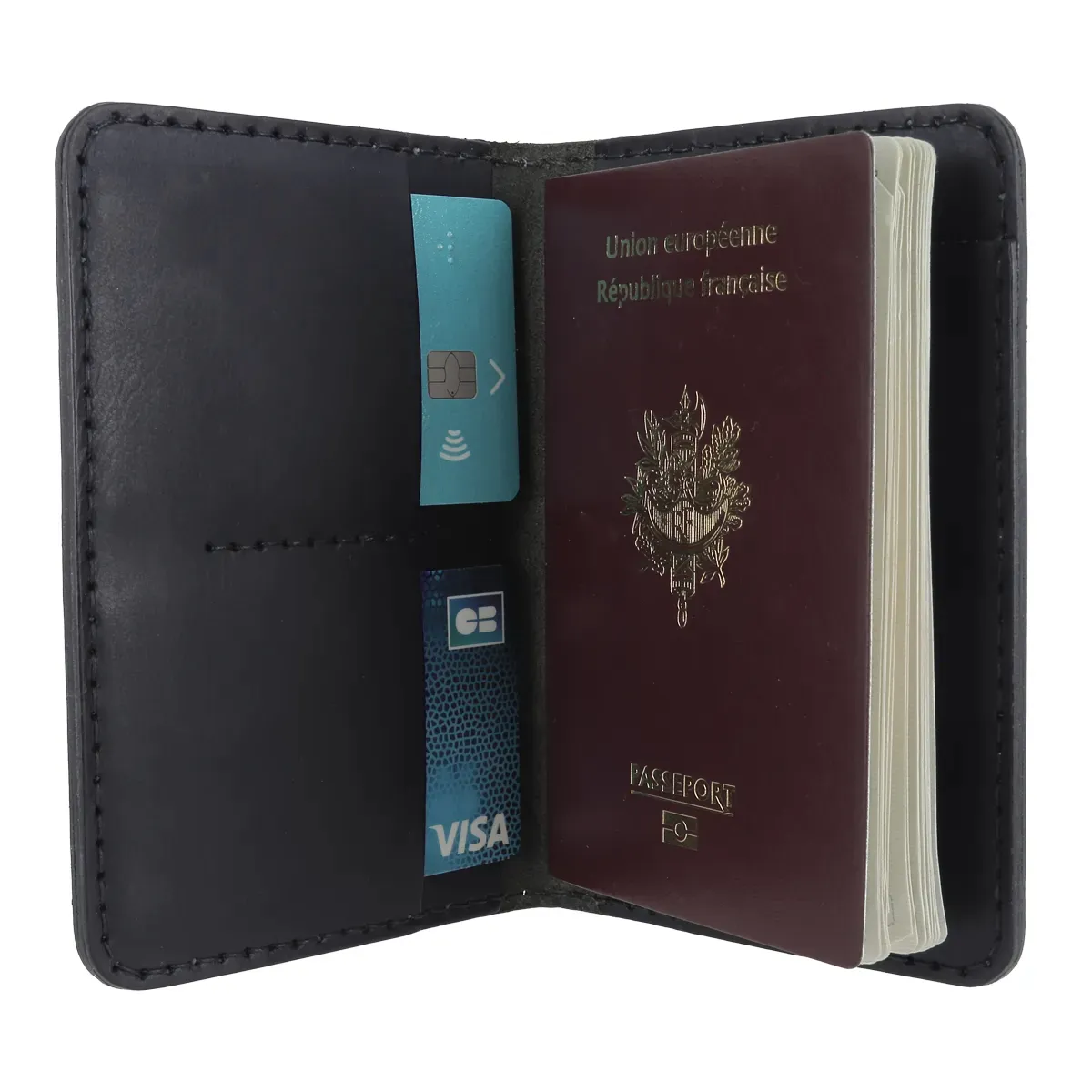 Kits protege passeport cuir