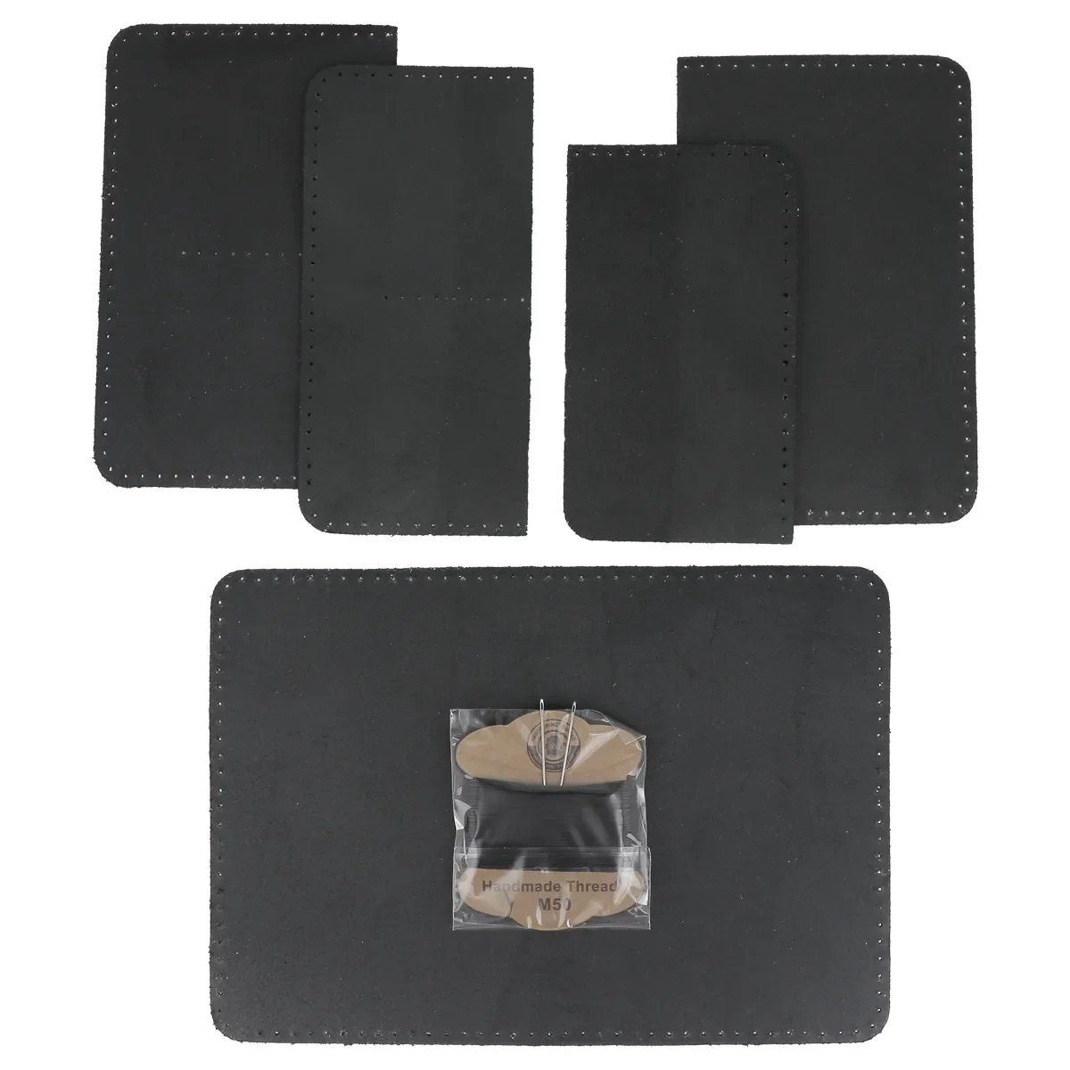 Kit DIY - Porte-passeport en cuir Noir - Image 4