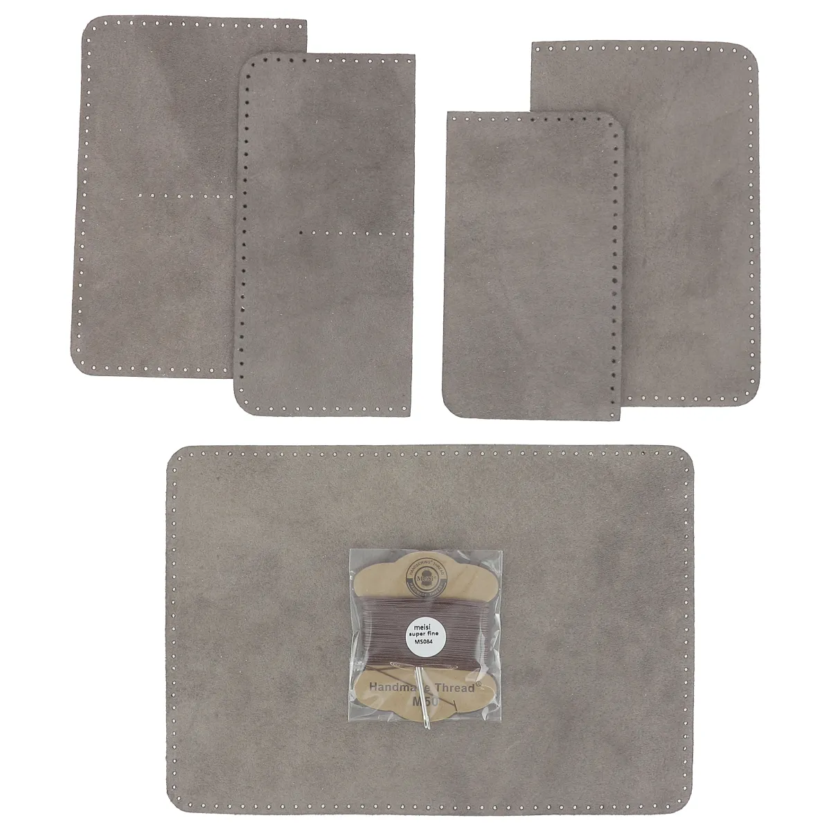 Kit DIY - Porte-passeport en cuir Marron - Image 3