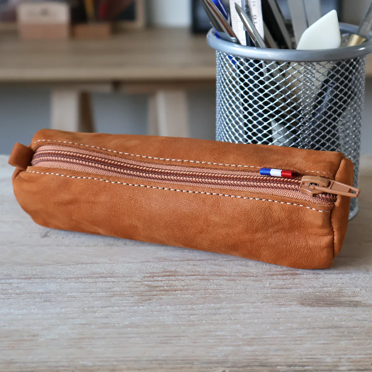 Kit DIY - Trousse ronde en cuir - Image 3