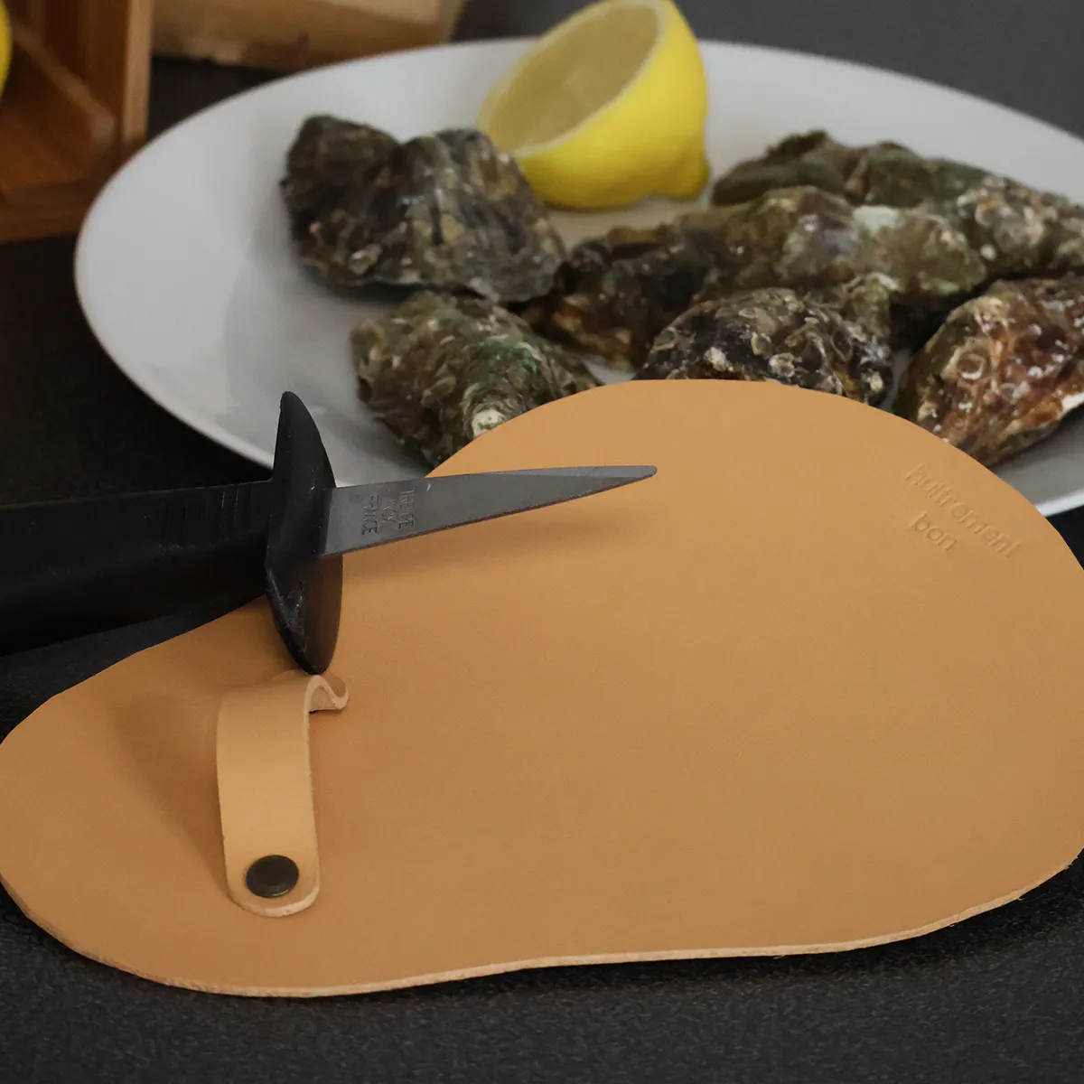 Kit de protection en cuir pour ouvrir les huîtres à faire soi-même - Image 3