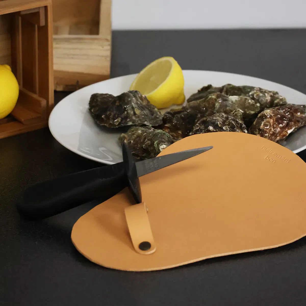 Kit de protection en cuir pour ouvrir les huîtres à faire soi-même - Image 4