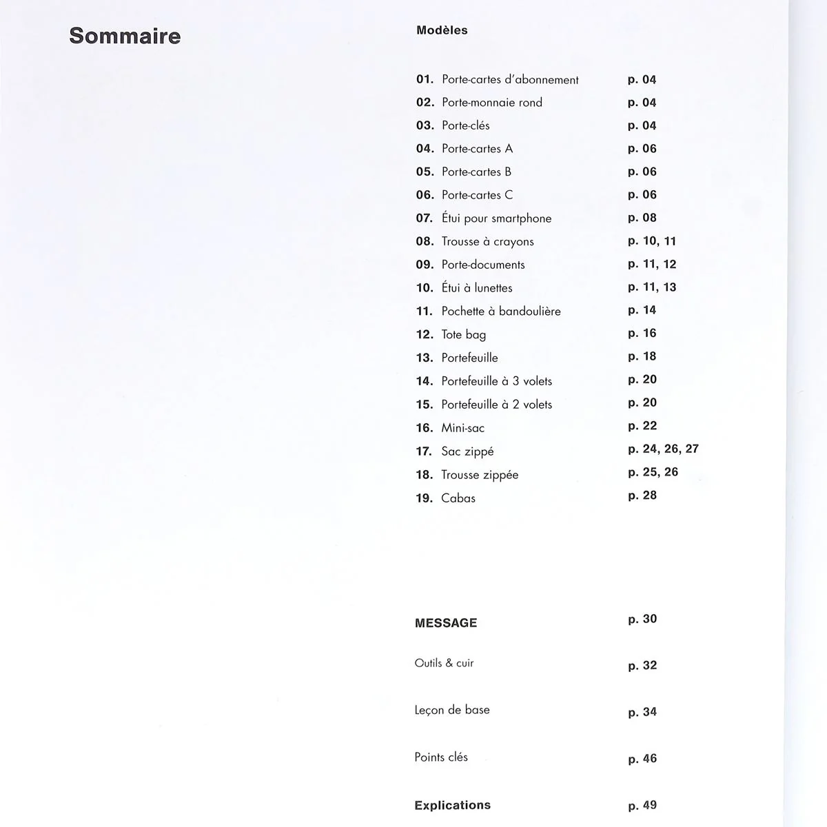 Livre "19 sacs et accessoires en cuir" - Yasue Tsuchihira - Urukust - Image 3