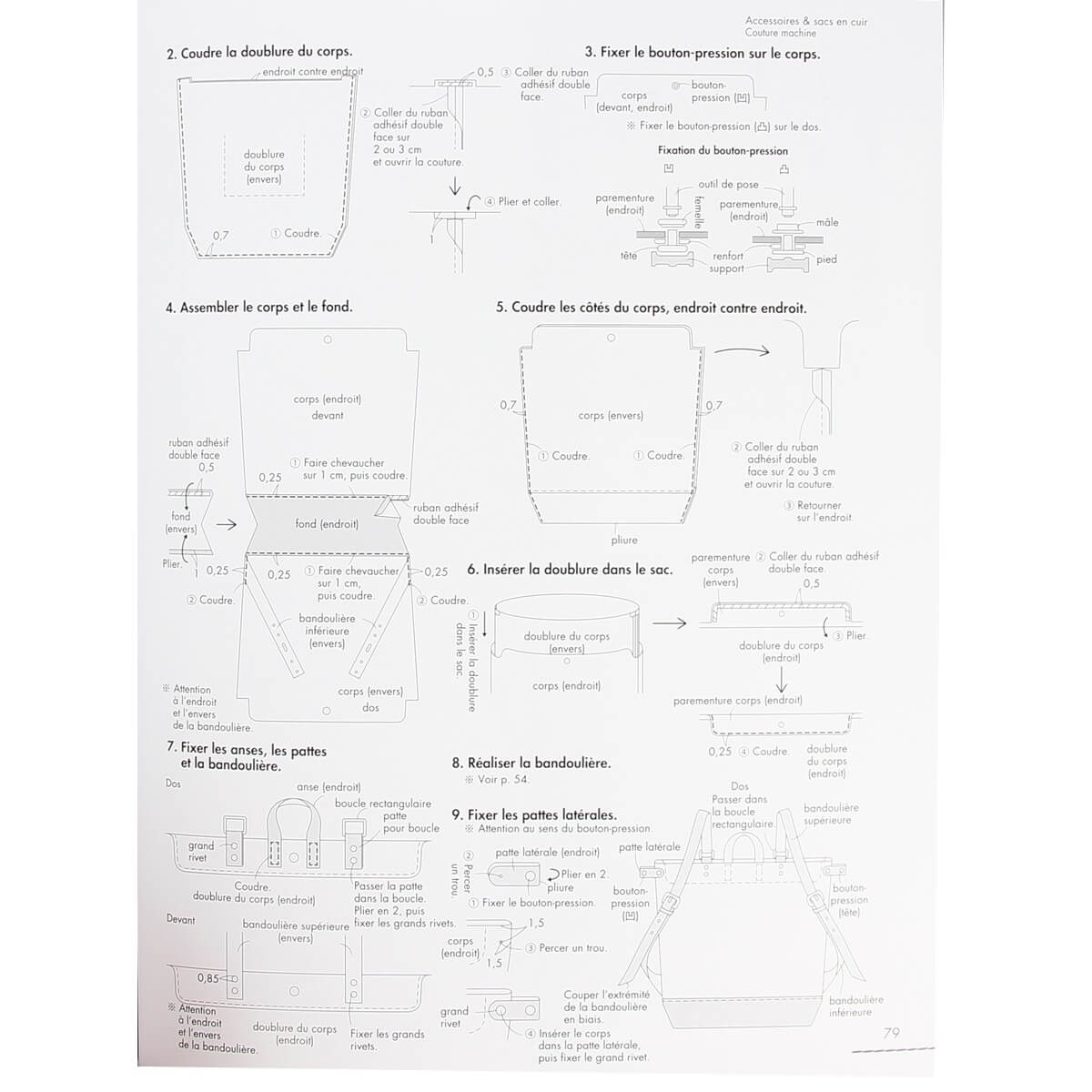 Livre "Accessoires & sacs en cuir" - Bag Artist School Repre - Image 8