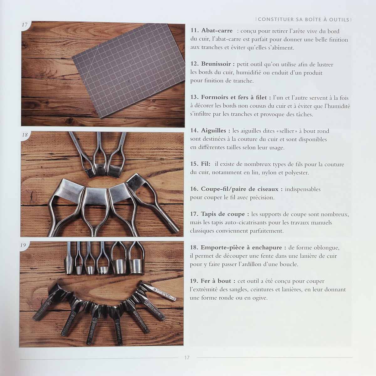 Livre "Artisanat du cuir 12 projets cousus à la main" - Nigel ARMITAGE - Image 6