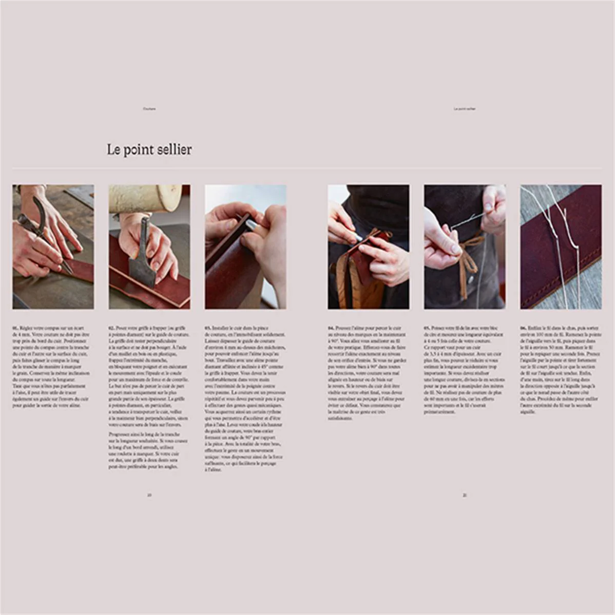 Livre "TRAVAIL DU CUIR - Matières, outils et projets" - Otis INGRAMS - Image 3