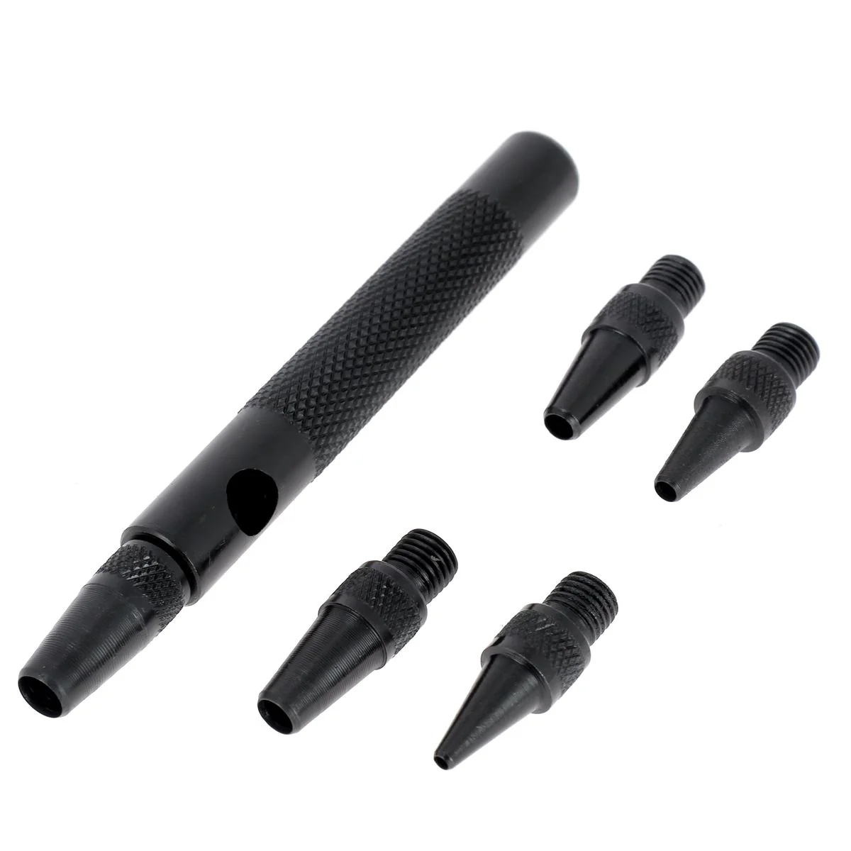 Ensemble de 5 emporte-pièces interchangeables à frapper ROND - diam de 2 à 6 mm - Tivoly - Image 3