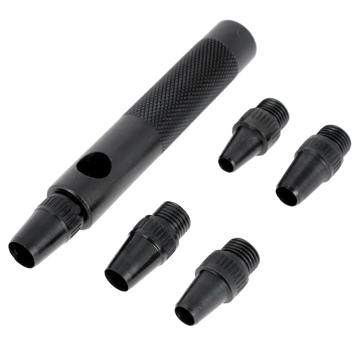 Ensemble de 5 emporte-pièces interchangeables à frapper ROND - diam de 6 à 10 mm - Tivoly - Image 3