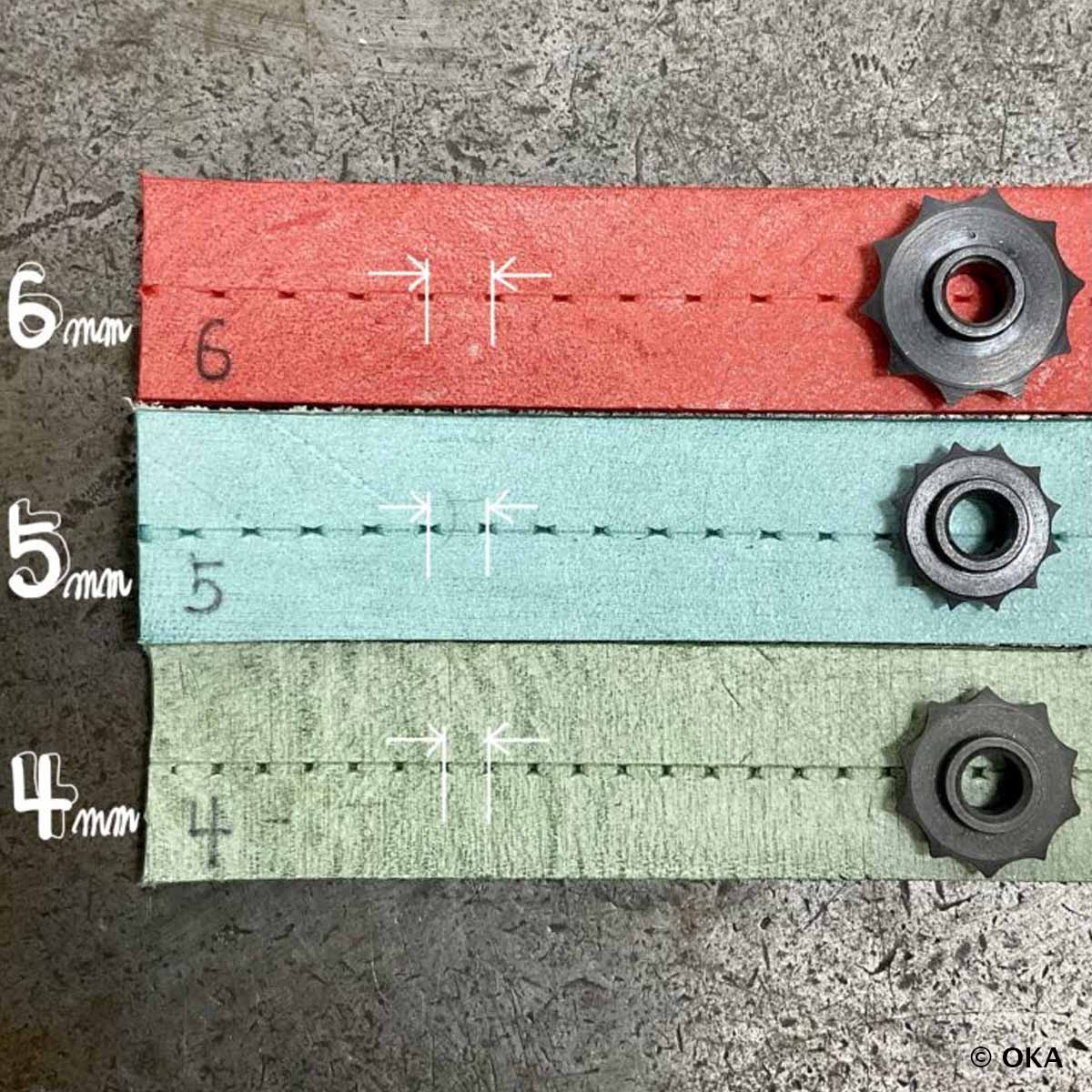 Molette à marquer les points de couture 3 tailles : 4 - 5 - 6 mm - Oka - Image 4