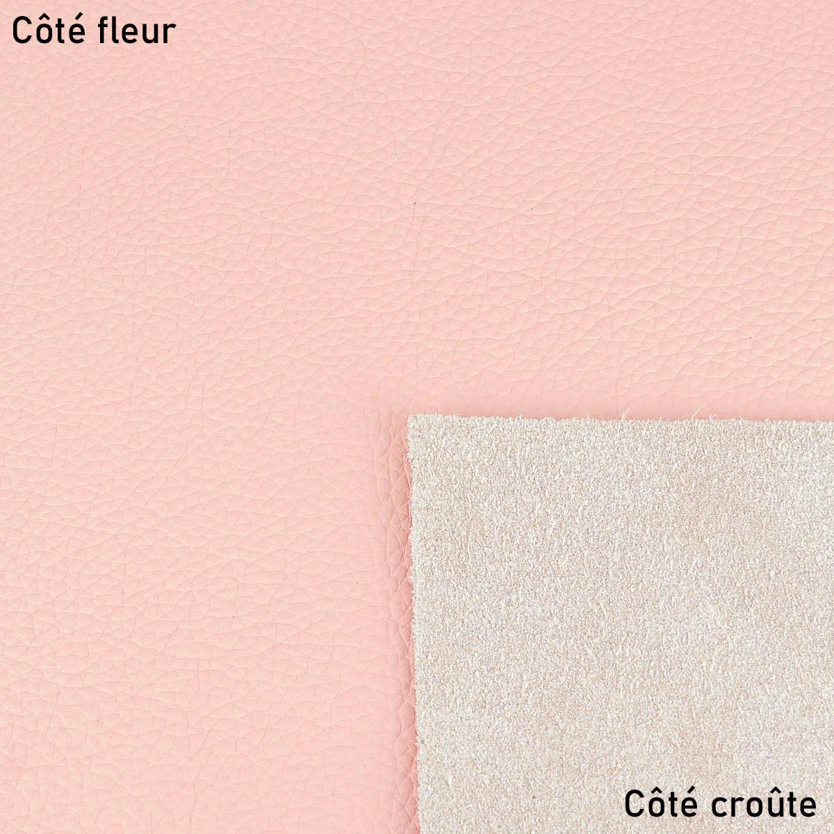 Morceau de cuir GRANITE - ROSE PASTEL - Image 3