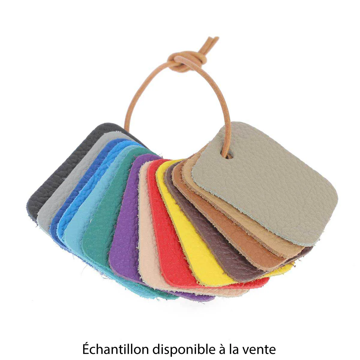 Morceau de cuir GRANITE - VERT BOUTEILLE - Image 4