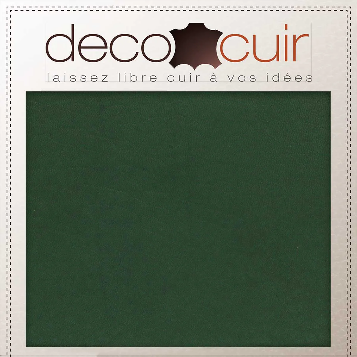 Peau entière de cuir de basane FRANCE - ANILINE - VERT BAF05 - Image 3