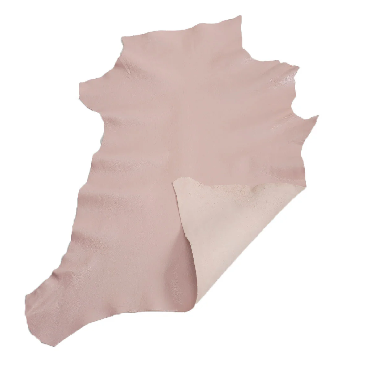 Peau de cuir de chèvre maroquinerie double tannage grainé - ROSE PÂLE J92 - Image 3