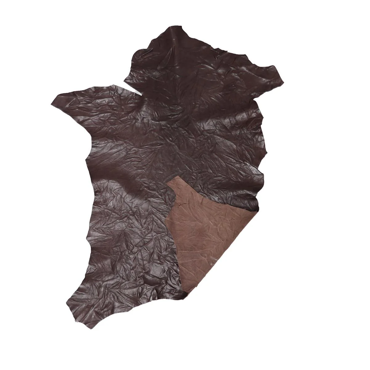 Peau chèvre aspect froissé - MARRON - Image 3