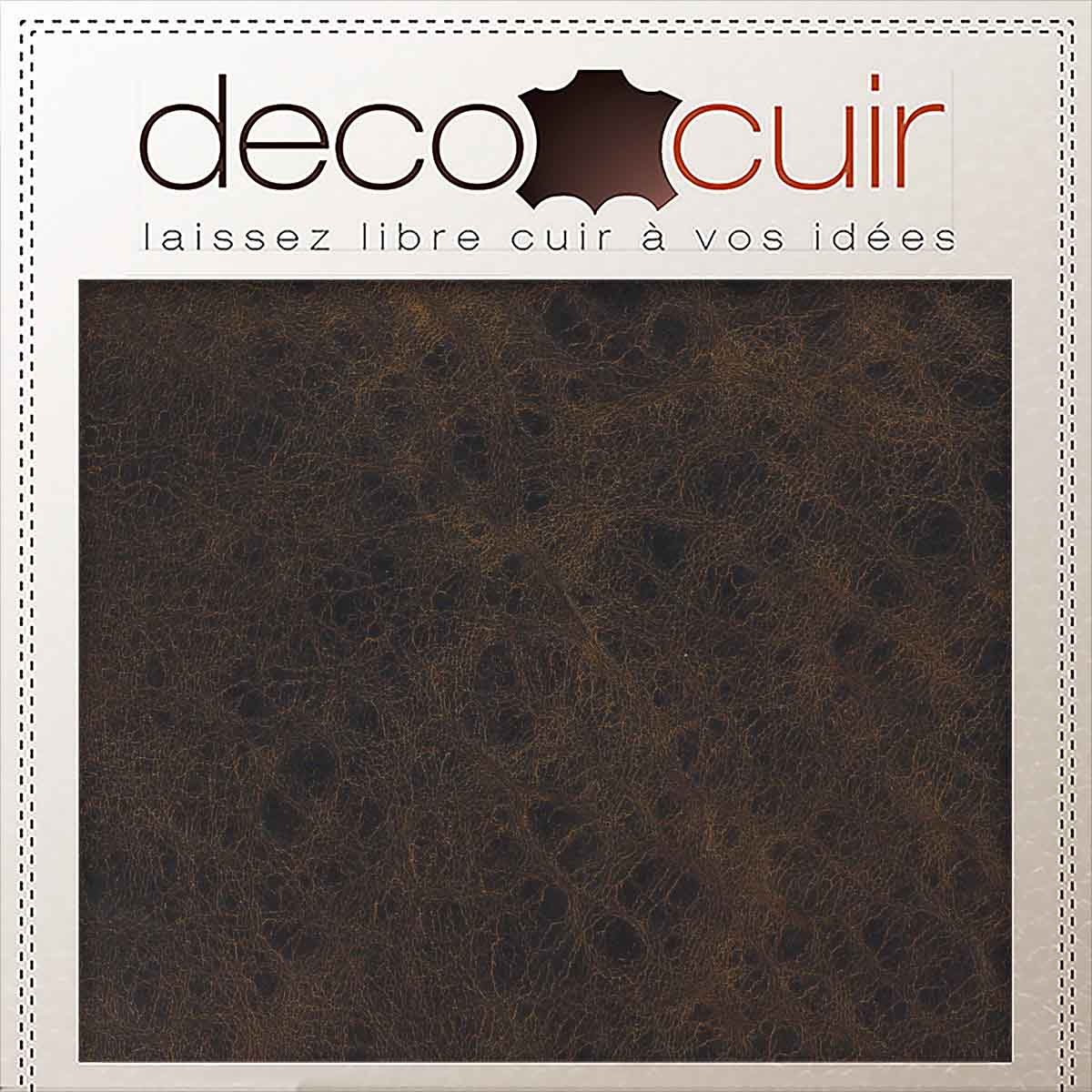 Peau entière de cuir de basane FRANCE - MARRON VIEILLI BAF04 - Image 3