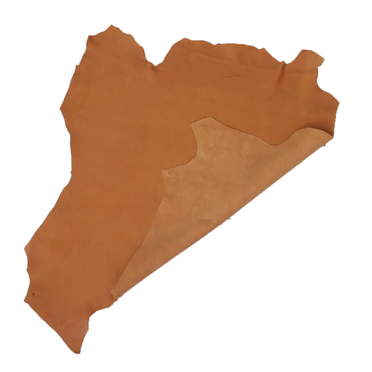 Peau entière de cuir de basane FRANCE - NUBUCK - COGNAC BAF03 - Image 3