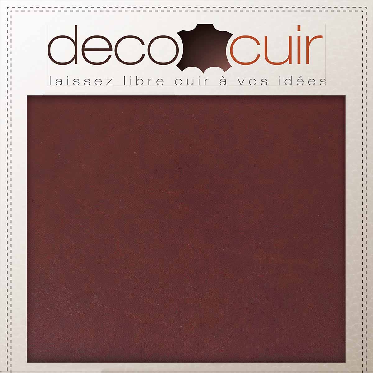 Peau entière de cuir de basane FRANCE - ANILINE - ACAJOU BAF13 - Image 3