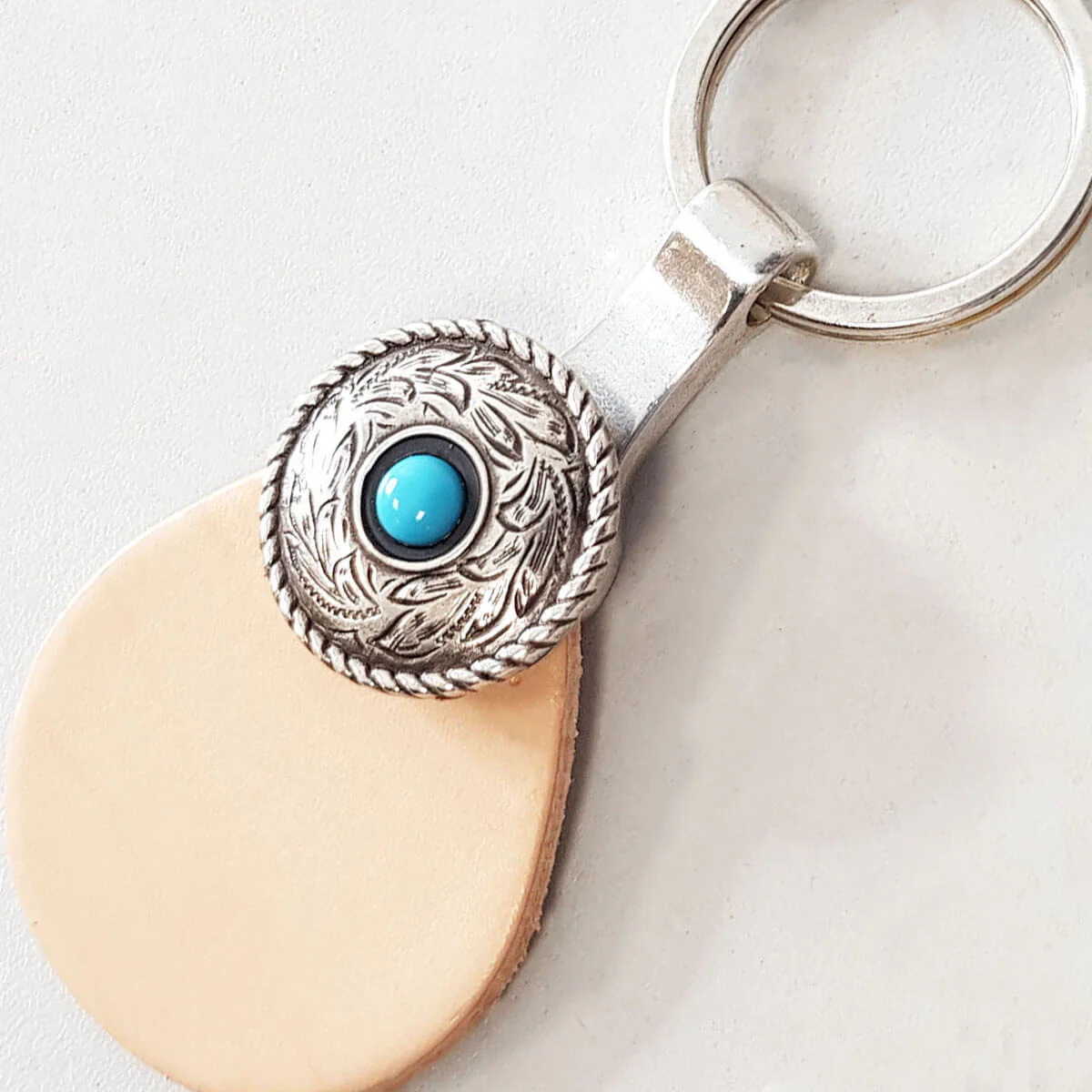 Porte-clé pour concho à visser - NICKELÉ - Ivan - Image 3