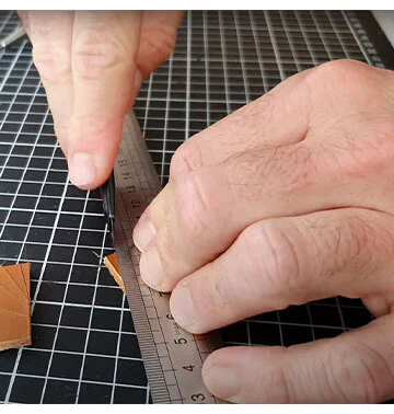 Réglet en inox LARGE - 20 cm - DECO CUIR - Image 3